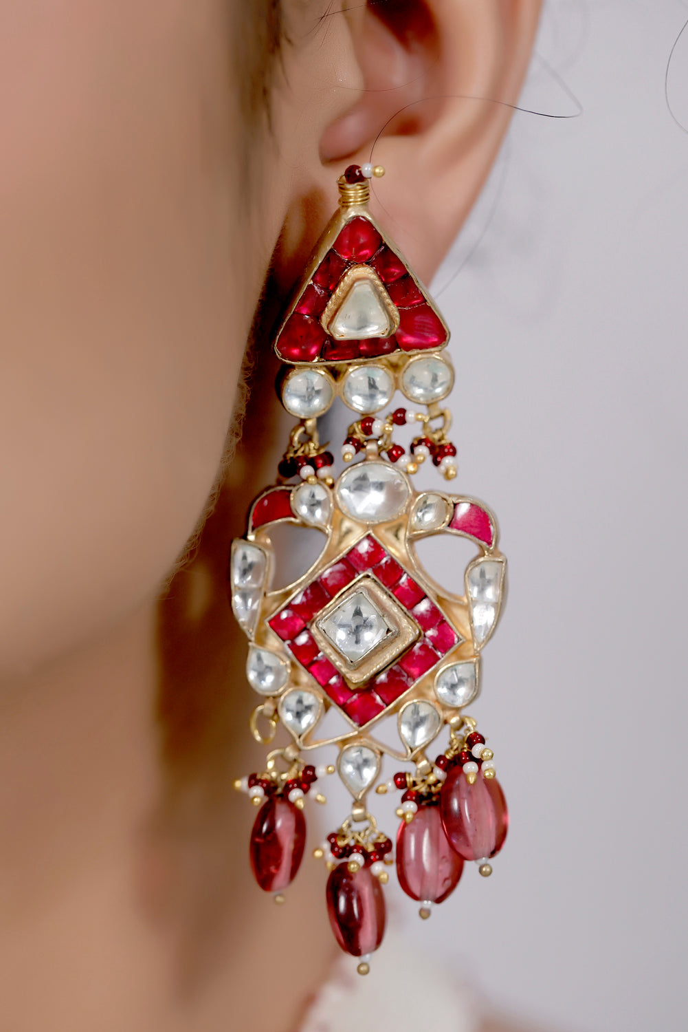 pearl kundan choker