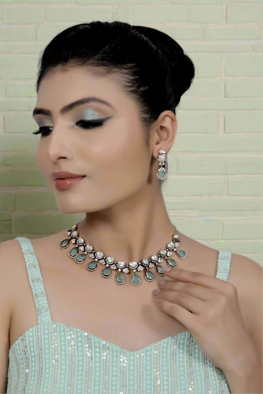 mint bridesmaid necklace 