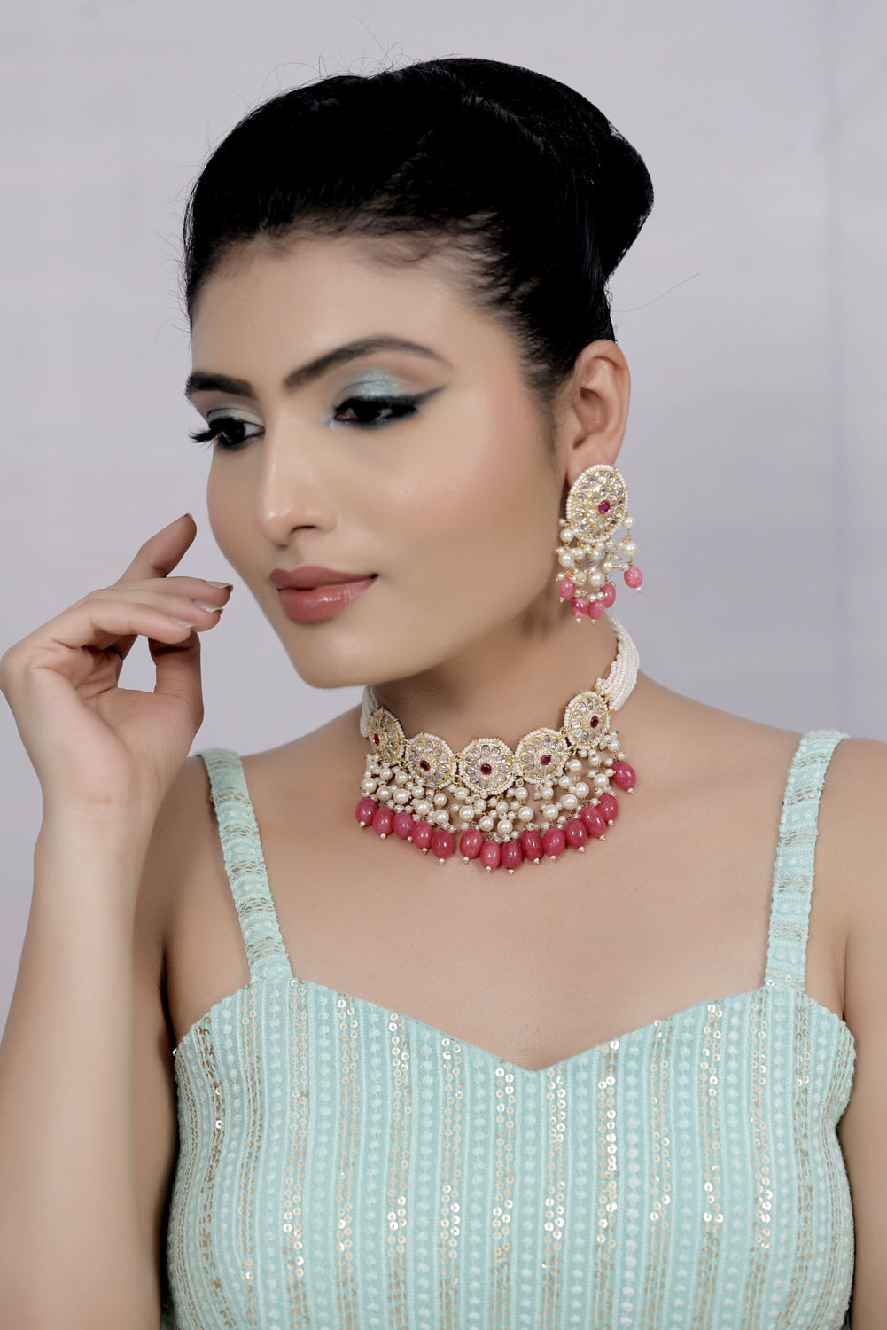 kundan choker necklace