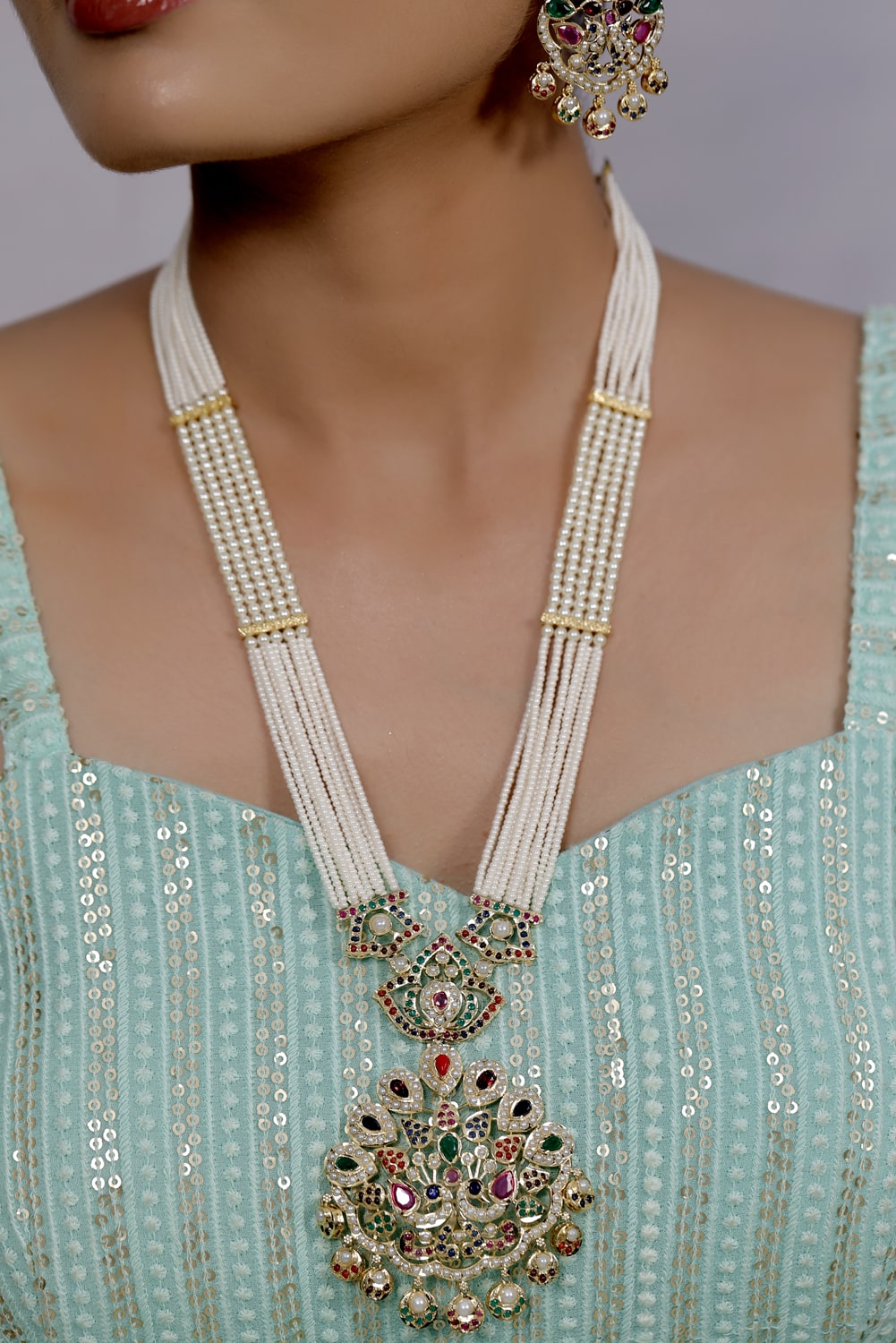 jadau pearl long haar