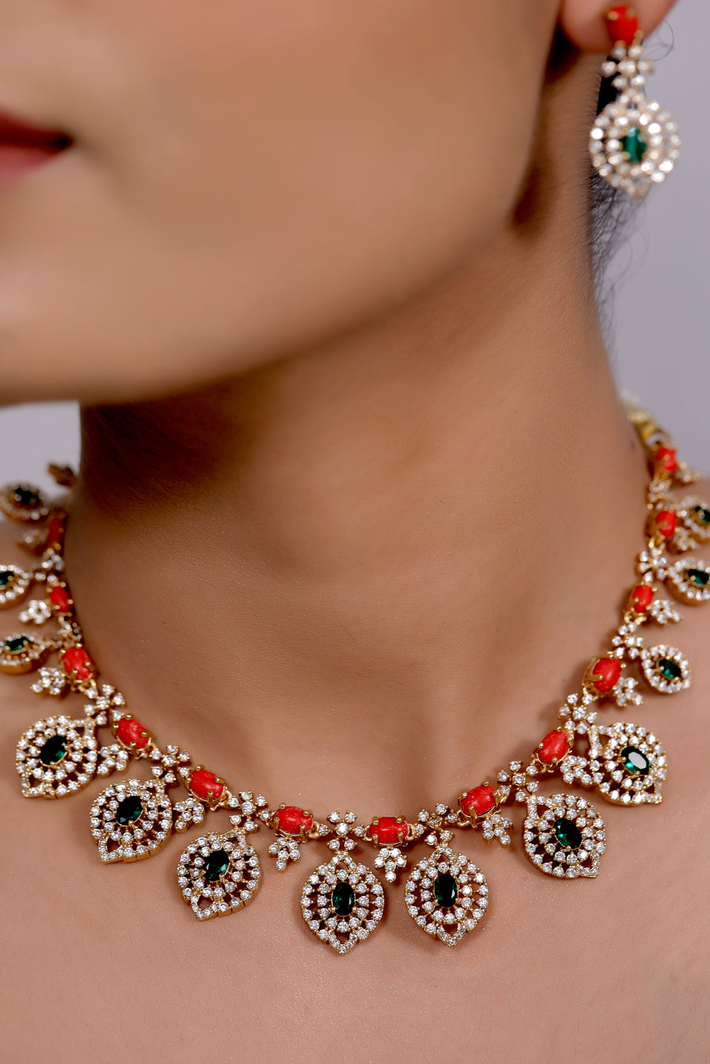 cz necklace set