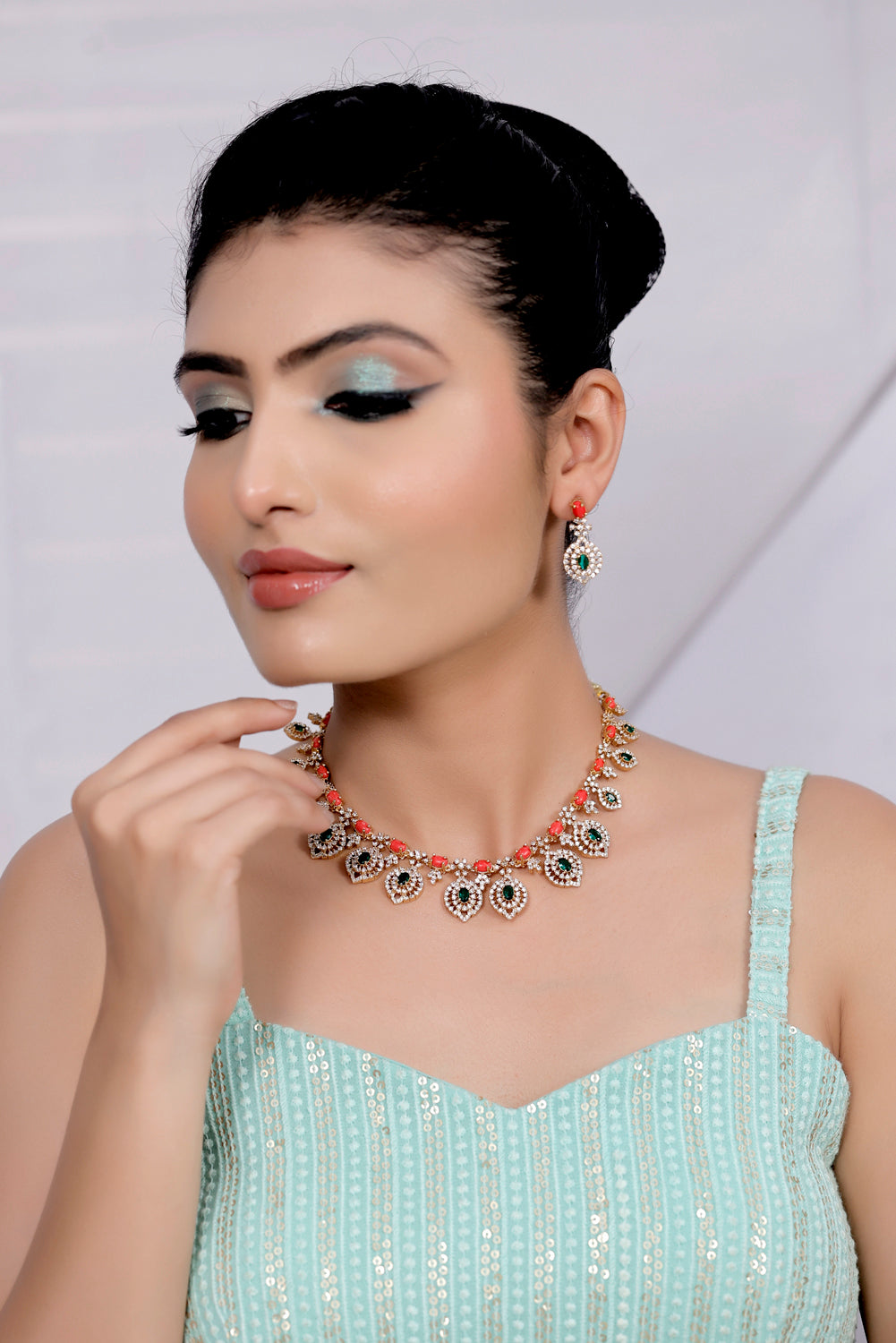 delicate necklace set