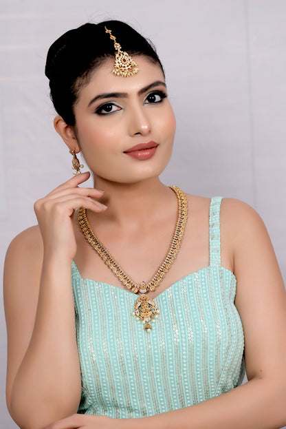 godess lakshmi long necklace