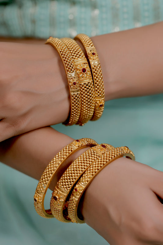 traditional indian gold bangles