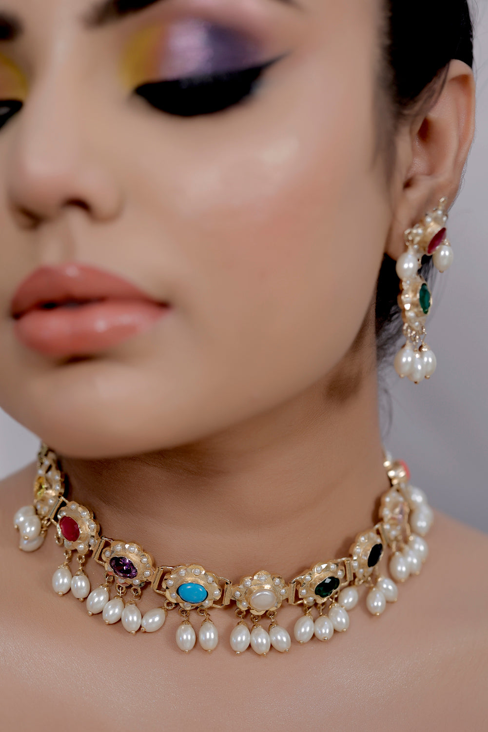 navratna choker set