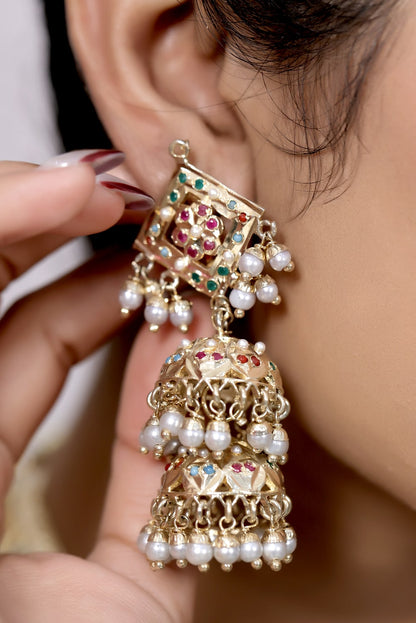 hydrabadi jadau earings