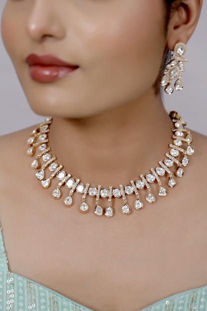moissanite kundan jewelry