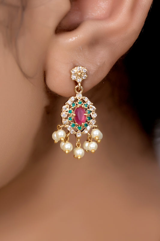 ruby necklace set
