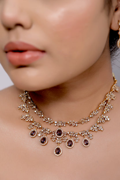 cz necklace set