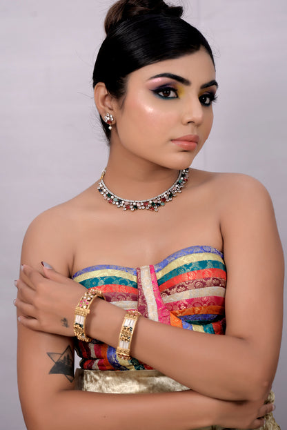 navratna cz necklace