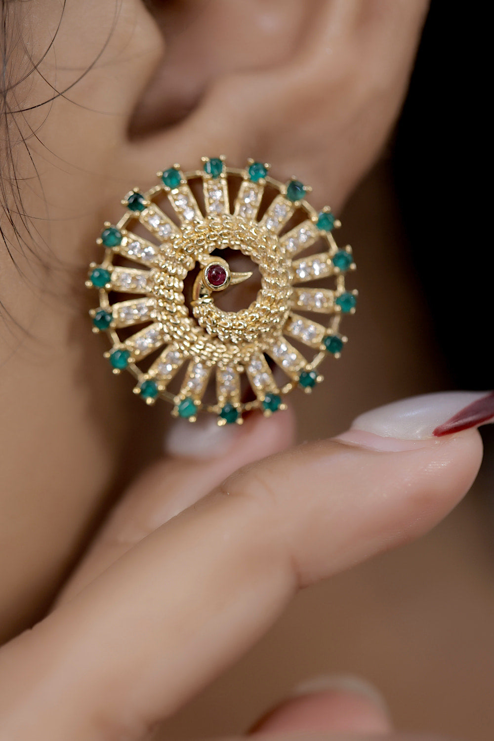 peacock necklace