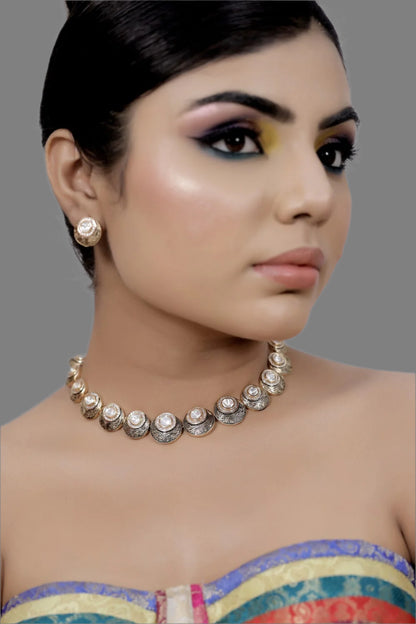 kundan victorian necklace