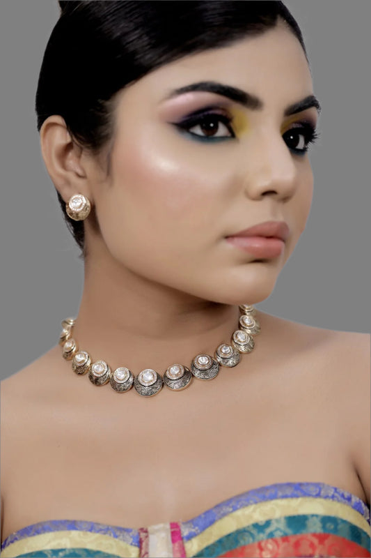 kundan victorian necklace