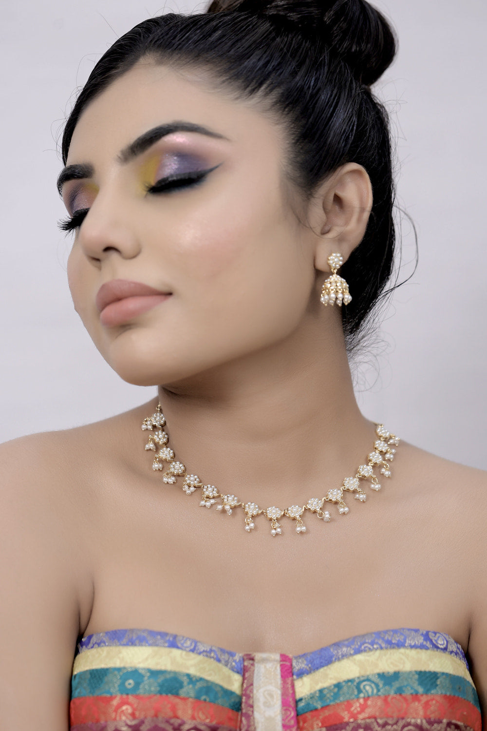 delicate pearl choker
