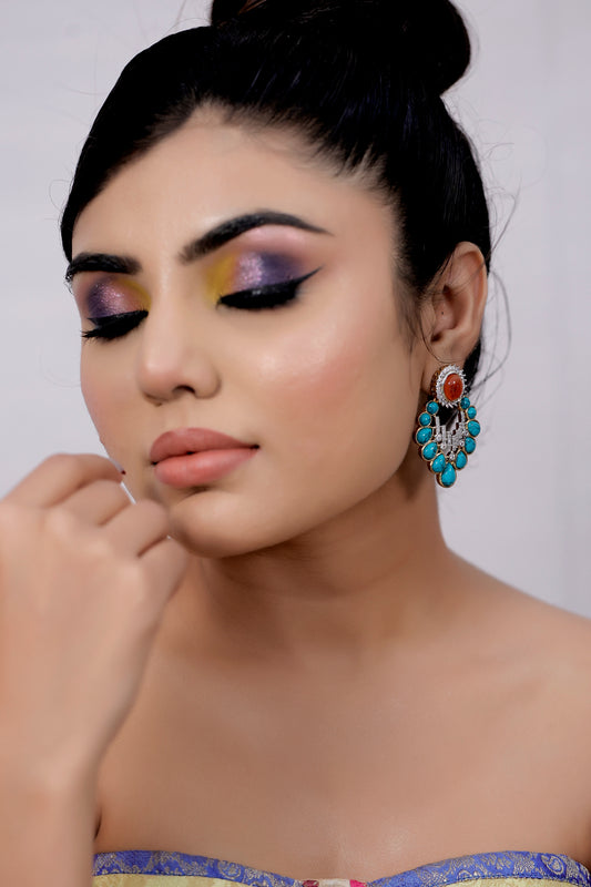 Semi precious stone earrings