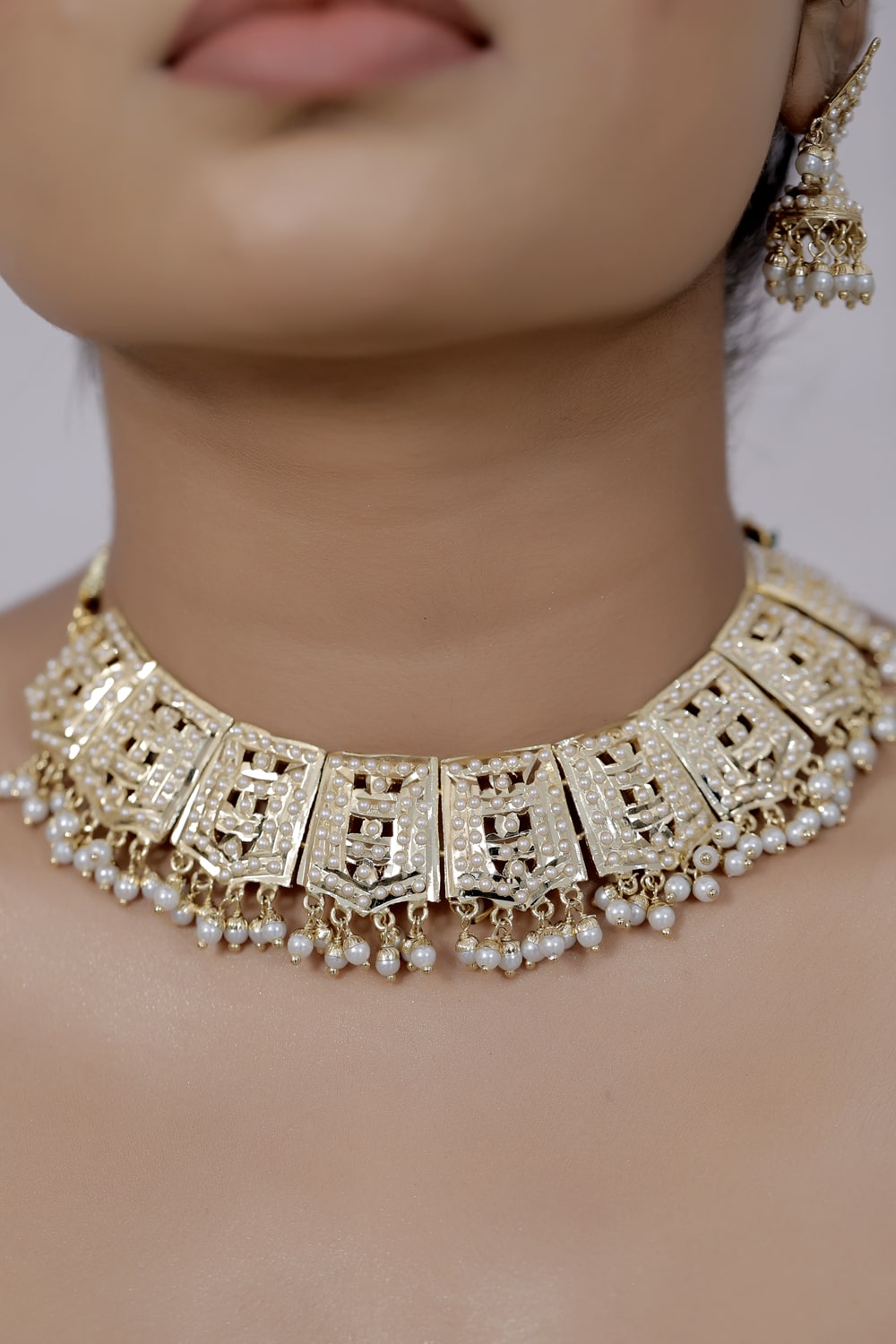 kundan choker necklace set