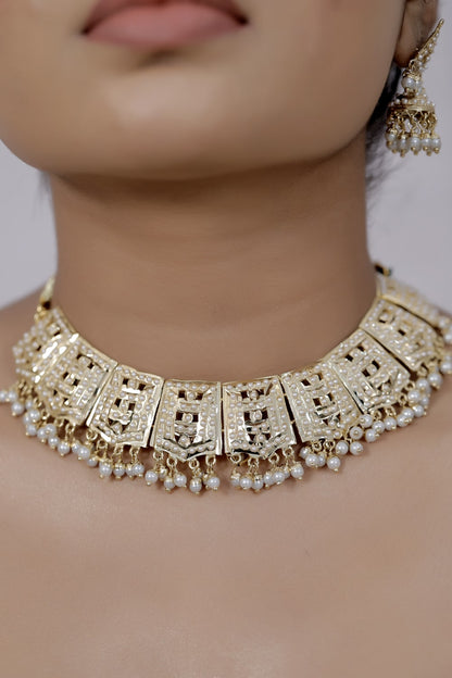 kundan choker necklace set