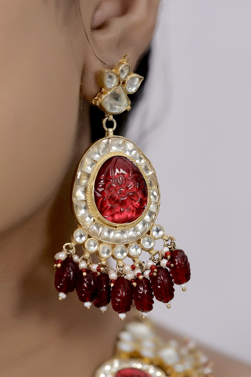 carved stone necklace