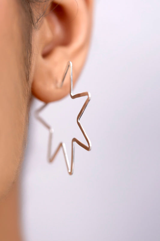 sterling silver hoop earrings