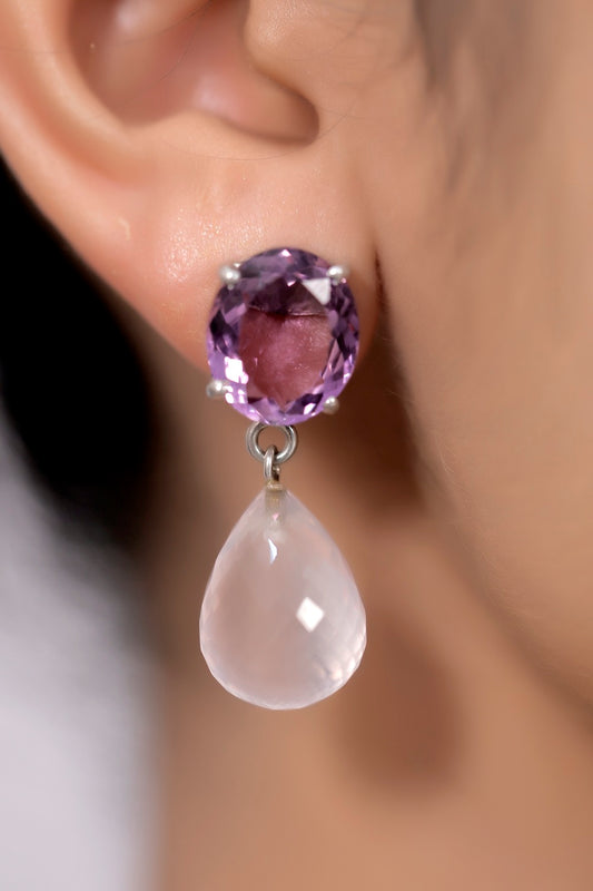 semi precious stone studs