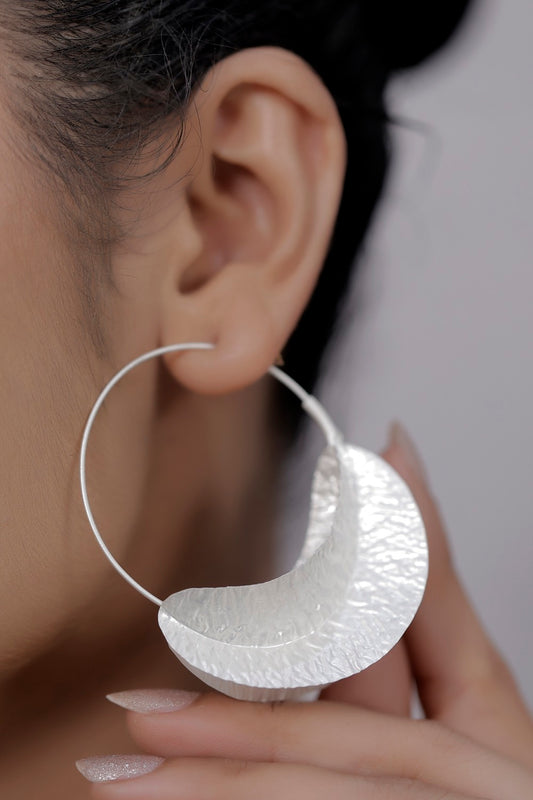 sterling silver hoop earrings