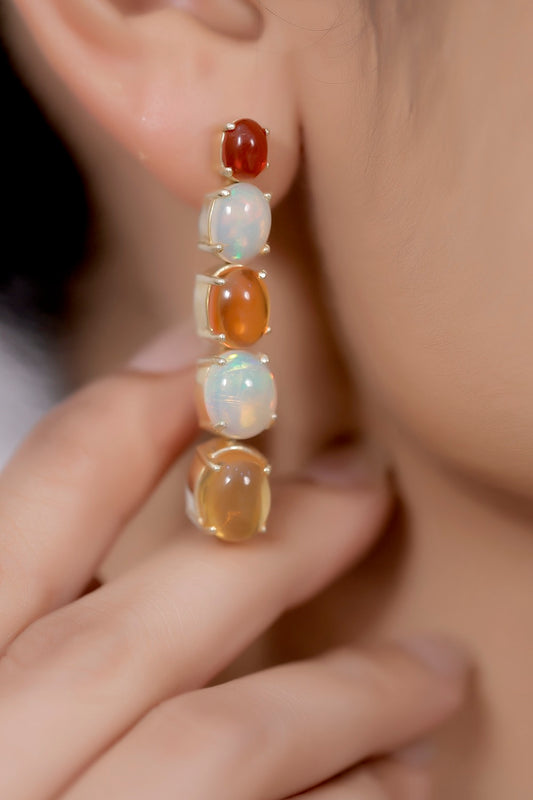 fire opal drops