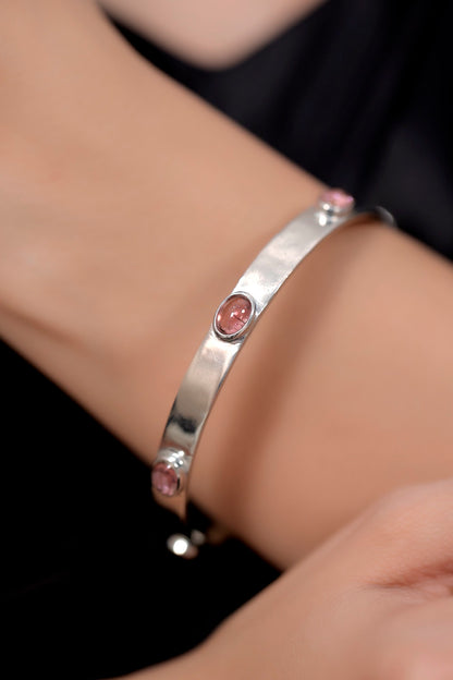 rubellite turmaline bracelet