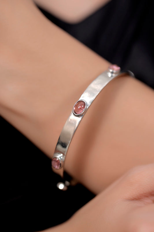 rubellite turmaline bracelet