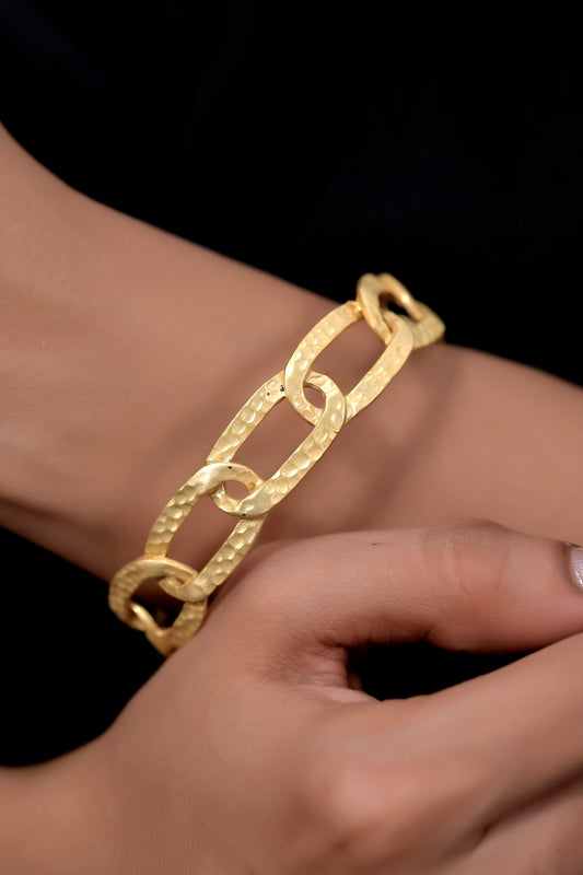 matte gold finish bracelet