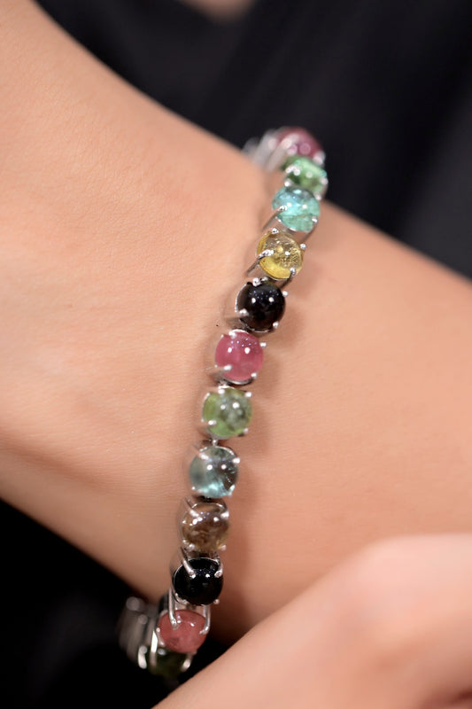 multi turmaline bracelet