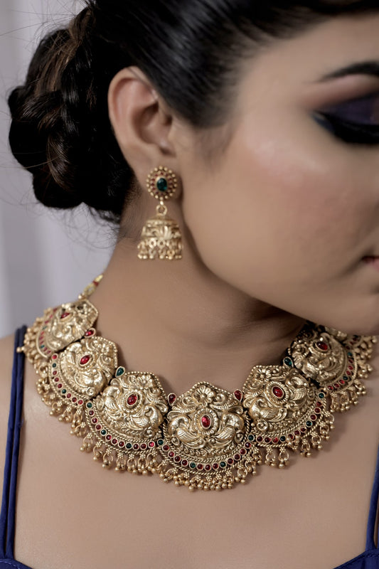 Temple necklace set