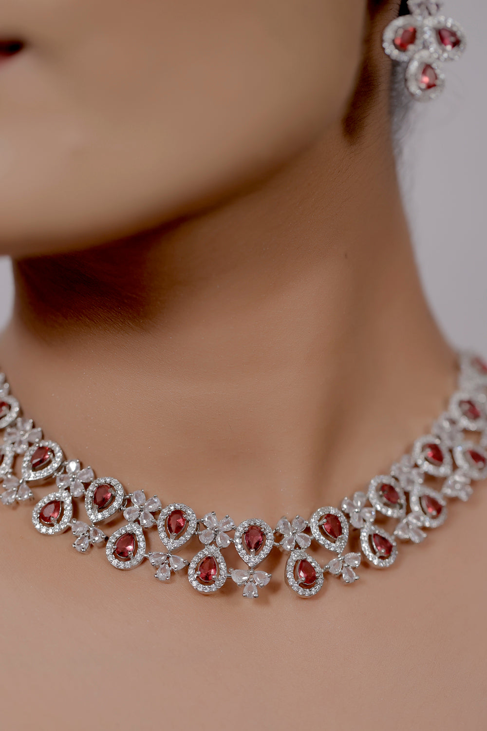 ad silver polish necklace set