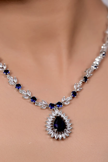 ad silver polish necklace set