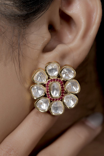 moissanite kundan jewellery