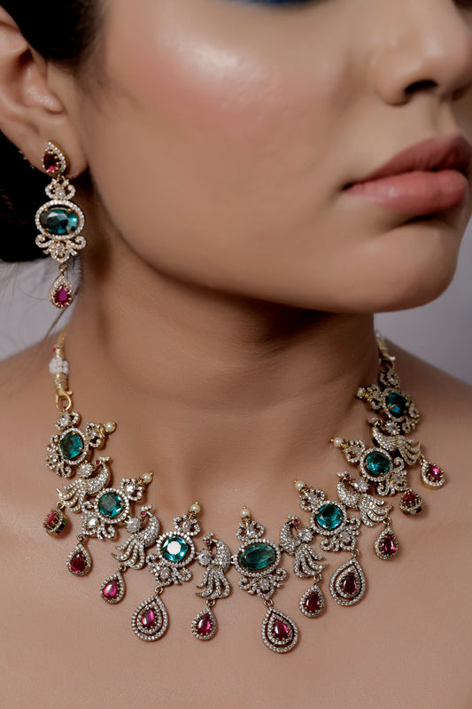 peacock necklace