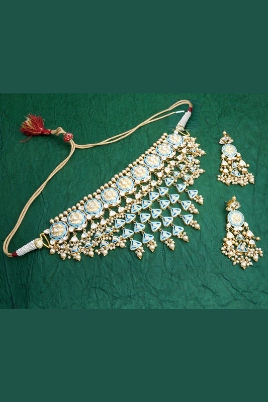 real polki replica in silver