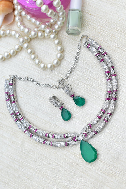 cz necklace set