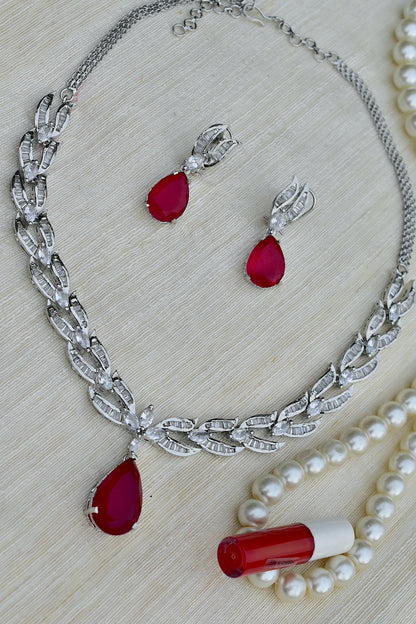 red diamond necklace 