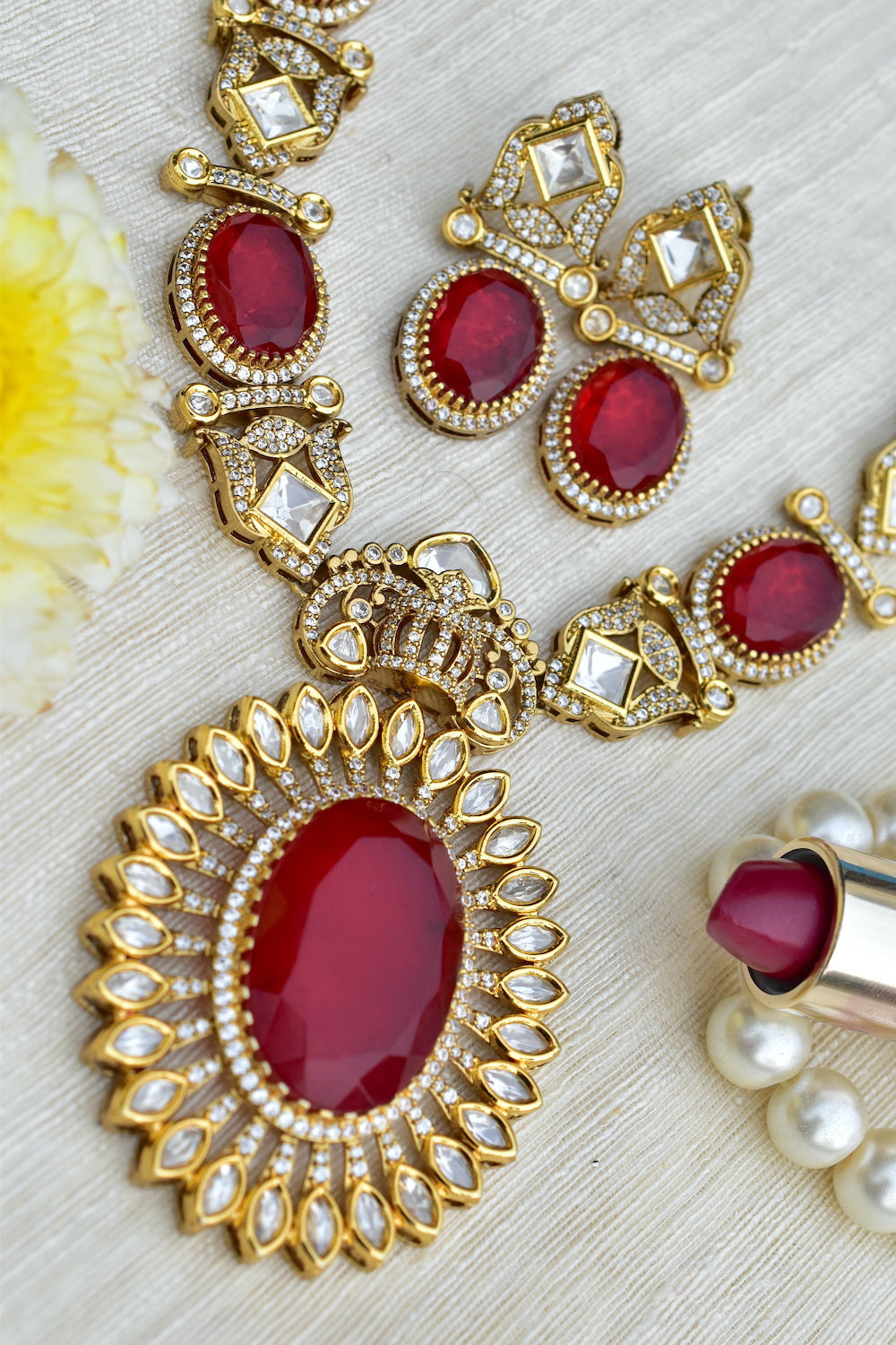 moissanite kunda stone jewellery