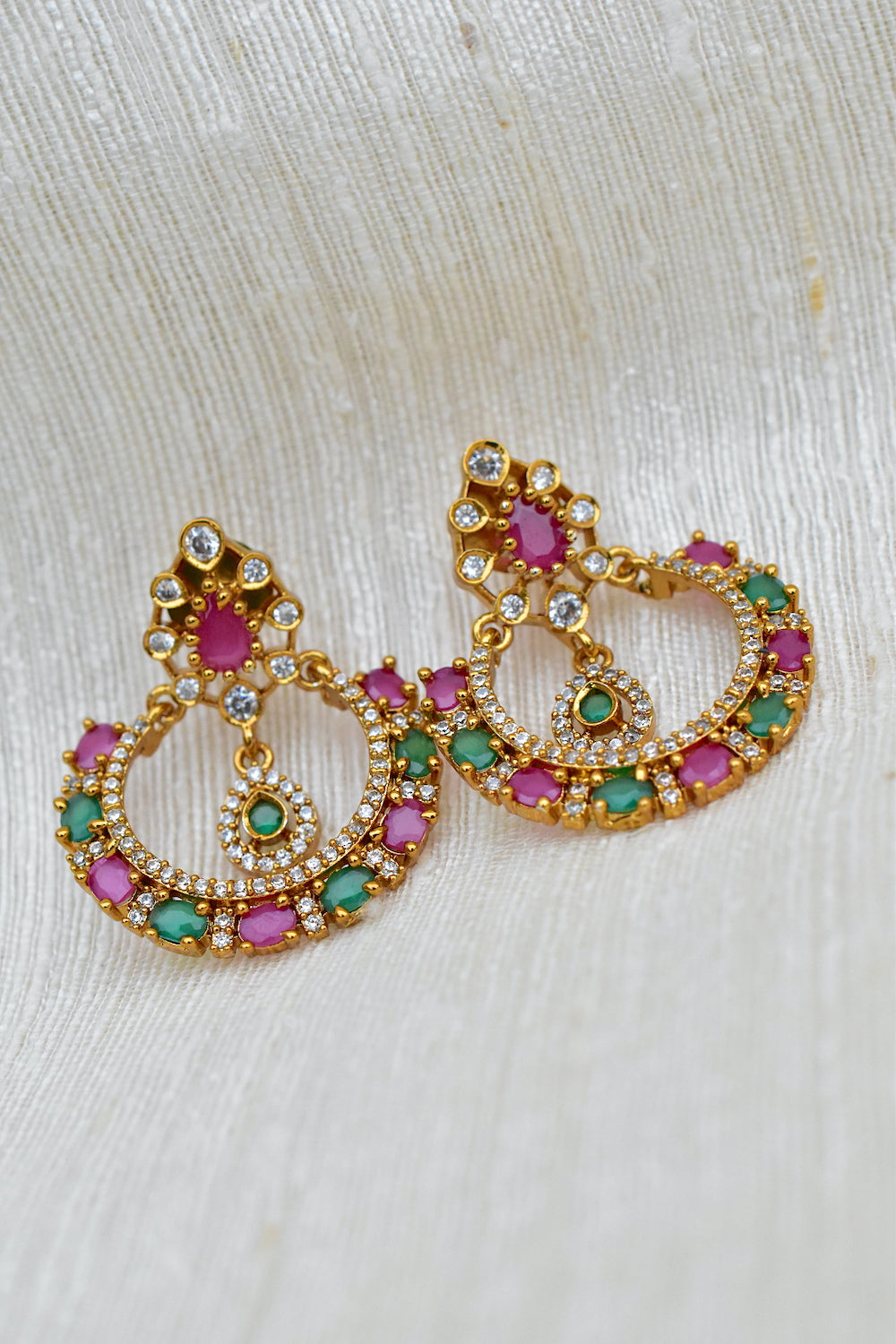 delicate chandbali earrings
