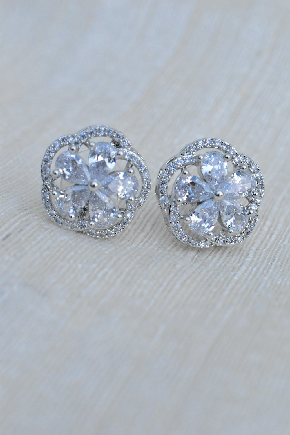cz stud earrings