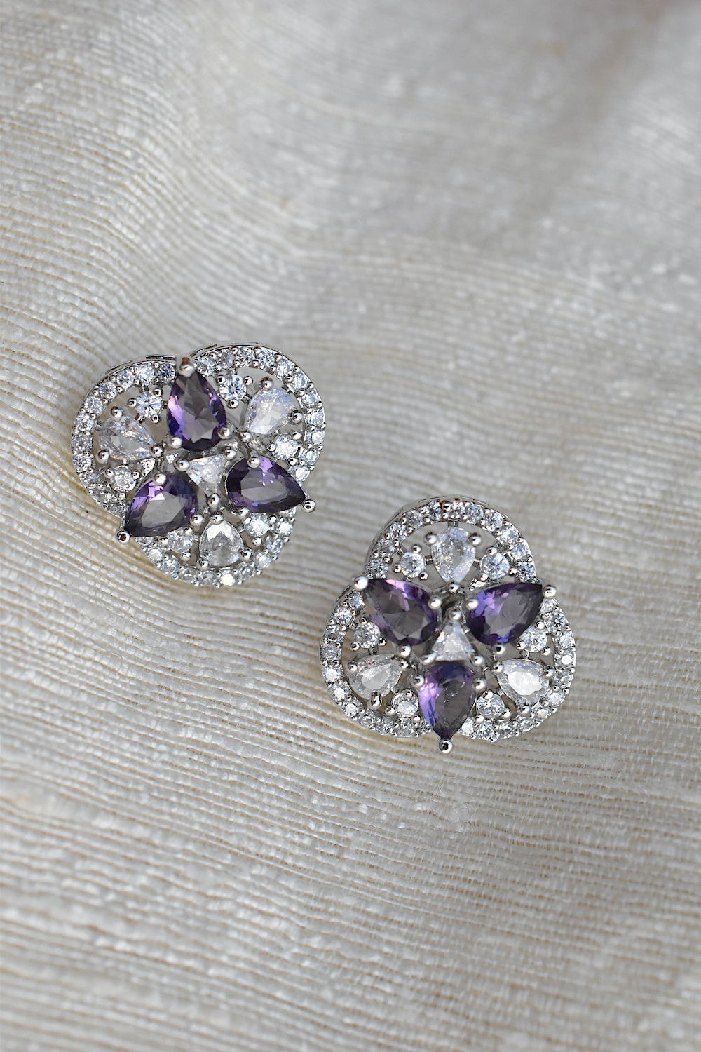 ad silver polish stud earrings adspse 250273