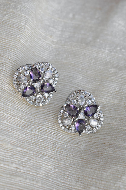 ad silver polish stud earrings adspse 250273