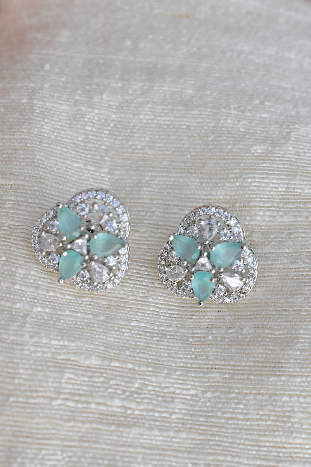 ad silver polish stud earrings adspse 250273