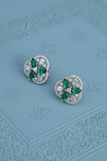 dainty diamond cz studs