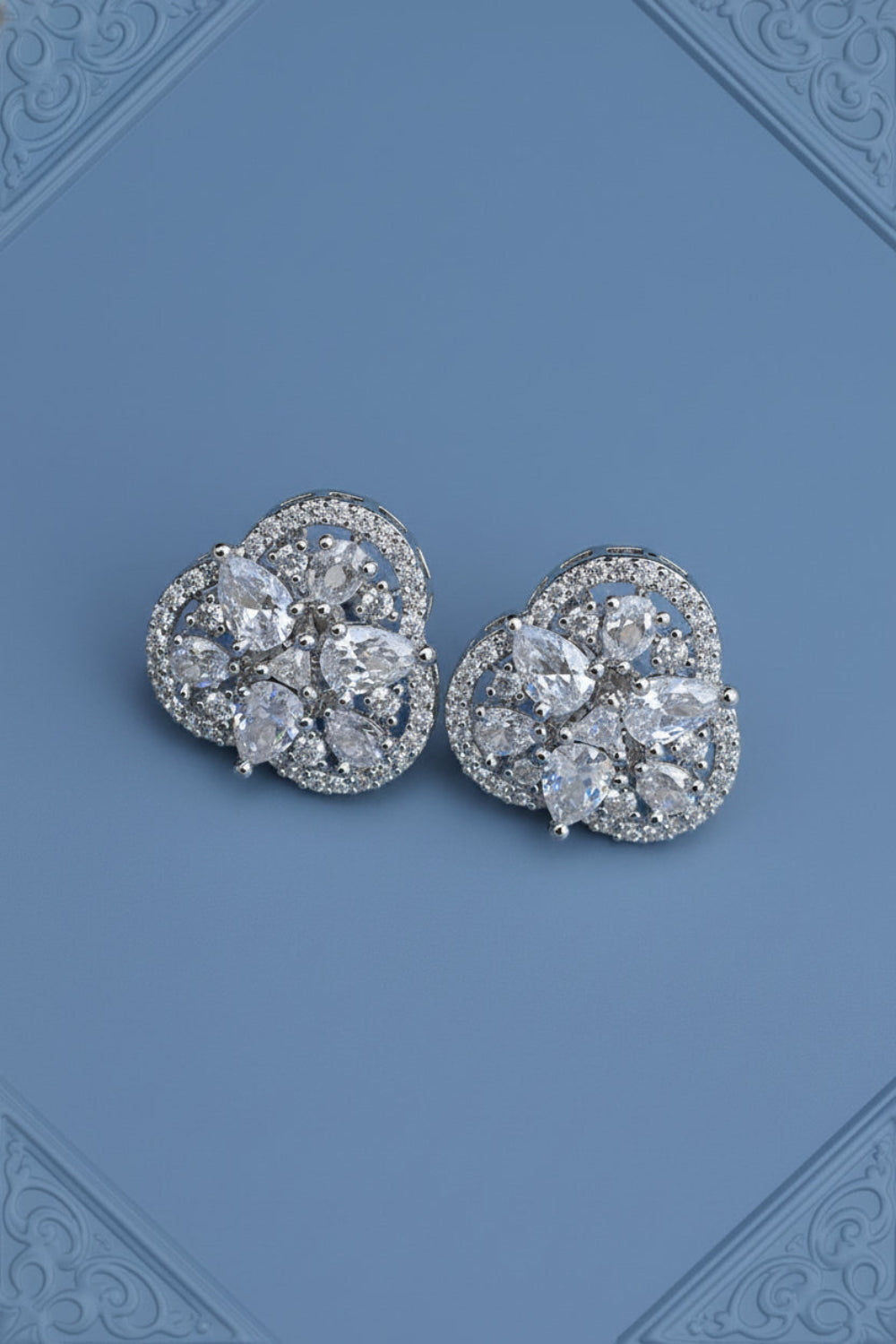 Pair of delicate diamond earrings