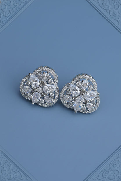 Pair of delicate diamond earrings