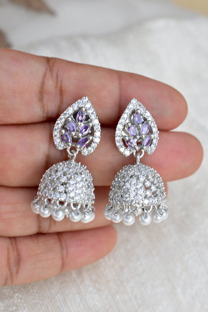 dainty diamond jhumka