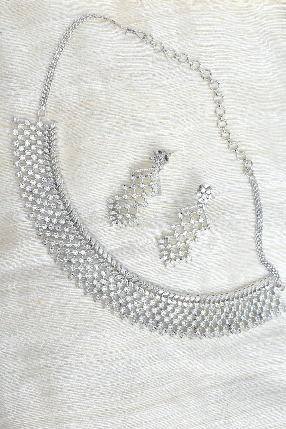 diamond choker white gold replica