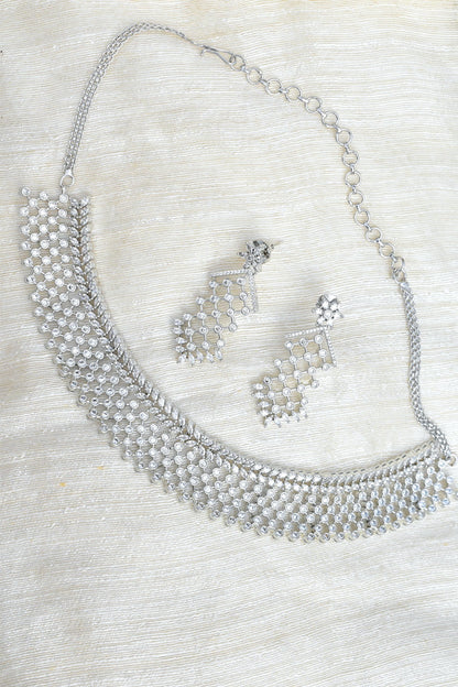 diamond choker white gold replica